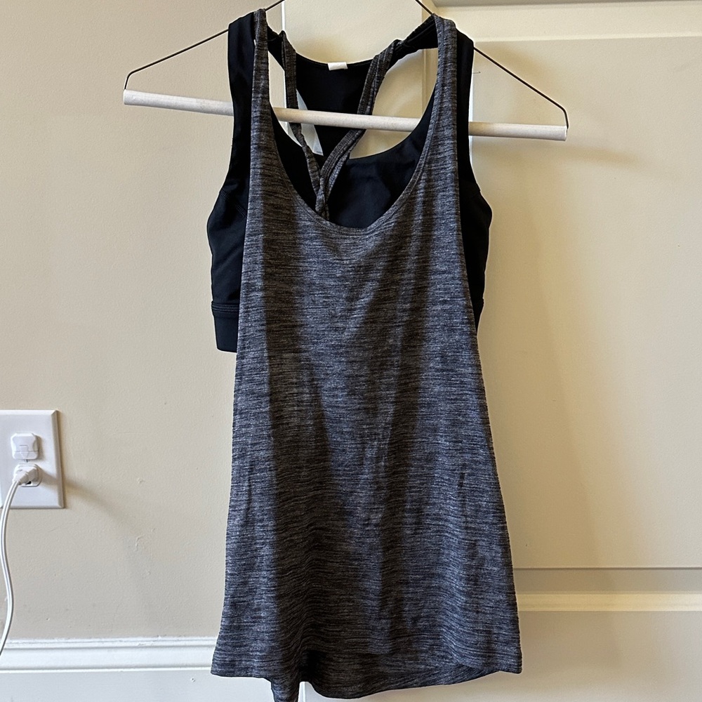 Lululemon Twist and Toil Built-in Tank Top and Bra